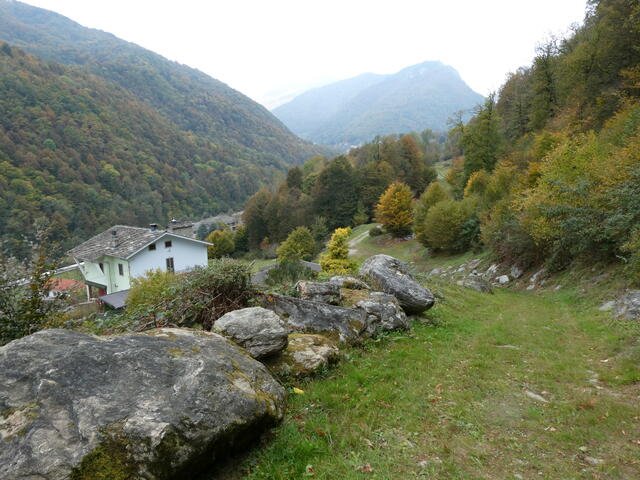 la pista tra Vernetto e Laietto